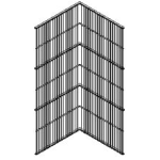 E-SF2IE inside corner for Flex ll Stainless Steel - Safety fence system Flex II Stainless Steel