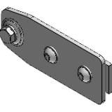 Mounting clip and fasteners steinless steel - Accessories for stainless steel safety fence system Flex II